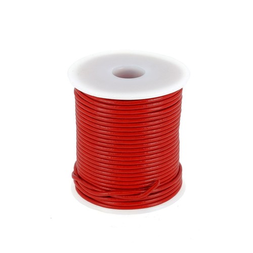 Lacet cuir rond diamètre - en,