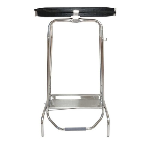 Poubelle pince sacs inox - poubelle,