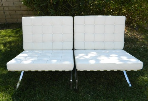 Set mcm white - white, leather