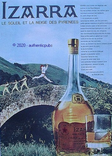 Publicite izarra liqueur - izarra,