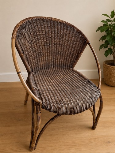 FAUTEUIL-ROTIN-OSIER-VINTAGE-D