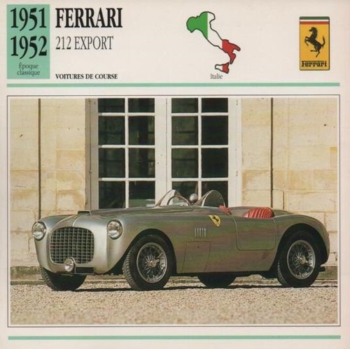 Fiche auto ferrari 212 - fiche,