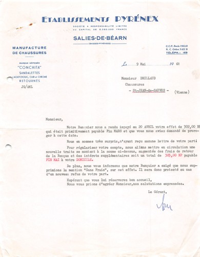 1961 manufacture chaussures - manufacture, de