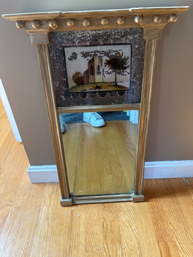 Antique federal trumeau mirror - antique,