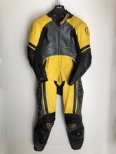 Combinaison de course jaune DAINESE DUCATI en cuir pour moto taille 48