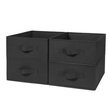 Kallax Lot de 4 Boîtes Boite Rangement Tissu Vetement, Boite de Rangement Pli...