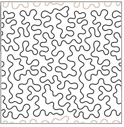 Quilting stipple pantograph - stipple,