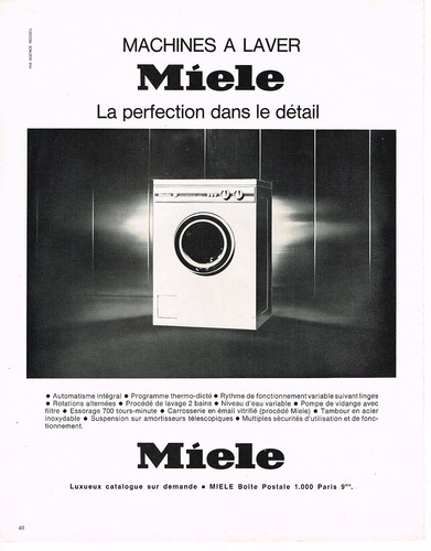 Advertisement 1969 miele - 1969,
