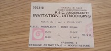 Ticket 1987 RSC Anderlecht vs