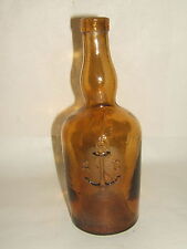 NAVY ANCHOR ALCOHOL BOTTLE C GLASS BLOW 19TH CENTURY ANTIQUE BOTTLE high 23 cm