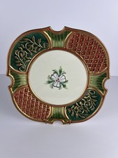 Fitz and Floyd Classics Christmas Court 10" Canape Plate Gold Trim