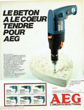 ADVERTISING ADVERTISING 016 1982 AEG Electronic Drill