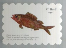 FISH OF April 1st - small relief decoration - circa 1900