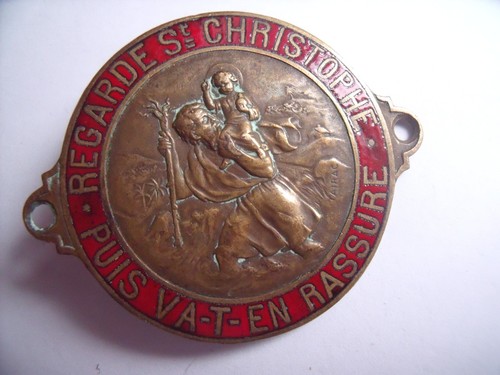 Badge saint christophe - badge, en