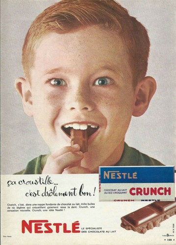 Publicité papier chocolat - papier,
