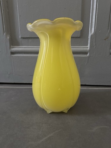 Vase ancien verre soufflé - vase,