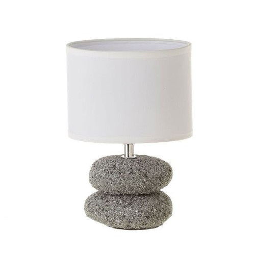 Lampe galet gris - en, céramique