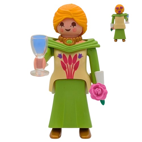Figurine femme playmobil robe - figurine,
