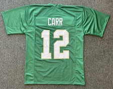 CJ CARR SIGNED WHITE NOTRE DAME FIGHTING IRISH JERSEY JSA COA