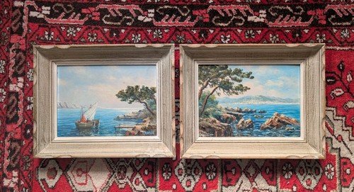 Paire tableaux anciens - paire, de