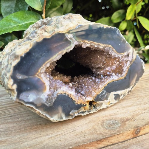 Géode agate améthyste - d'agate/améthyste,