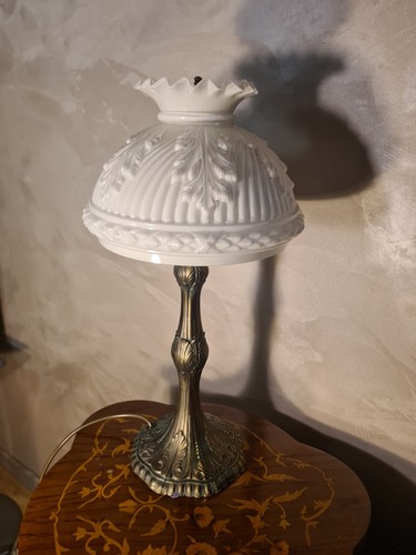 Lampe regule patiné abat - regule, et