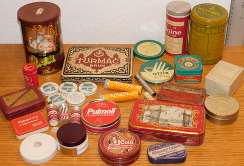 Lot boite vintage pulmoll - lot,