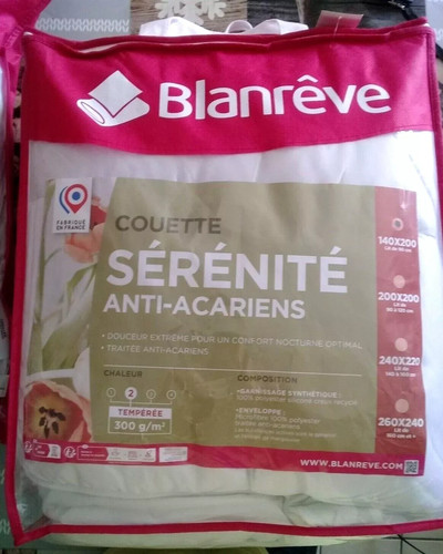 Couette anti acariens - couette, blanreve