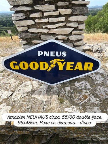 Plaque emaillée pneus - emaillée,