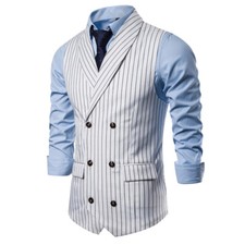 Gilet De Costume À Rayures