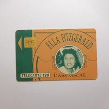 120 ELLA FITZGERALD Vocal Art Card Gilles Pétard 1991 France Telecom N7929