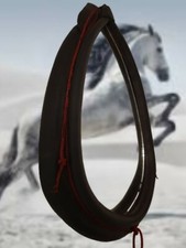 Mirror - antique horse necklace - genuine leather - (62 x 40 x14 cm)