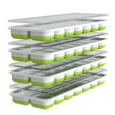 Oliver's Kitchen ® Ice Cube Trays - Set of 4 - Easy to remove silicone base