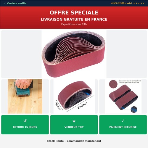Bandes abrasives 100 610 - abrasives,