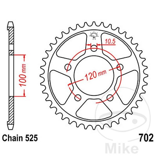 Sprockets couronne de - jt,