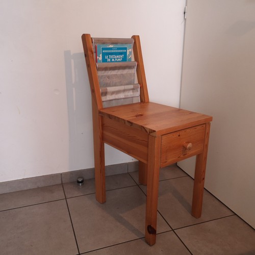Chevet porte revues vintage - porte-revues,