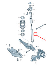 Amortisseur à gaz arrière