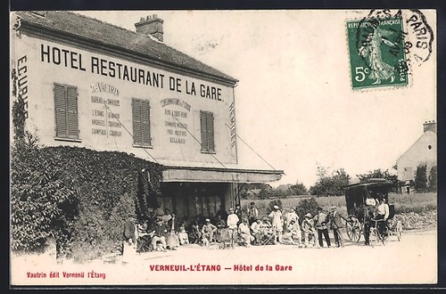 Cpa verneuil étang - cpa, hôtel