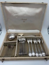 Coffret Christofle 19 Pièces Métal Argenté Boîte Origine Ménagère Luxe
