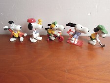 Lot de 5 figurines SNOOPY vintage