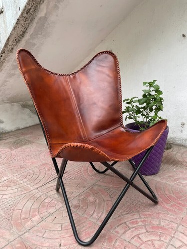 Chaise papillon cuir - chaise, en