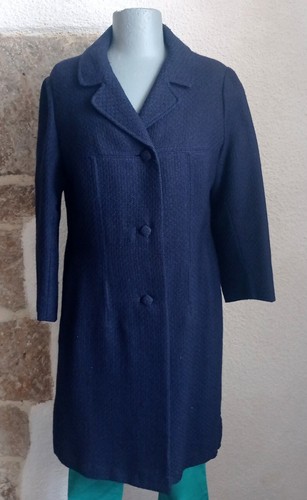 Manteau vintage femme laine - manteau, en