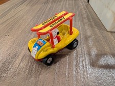 Aviva Snoopy Peanuts C14 Yellow Ski Dune Buggy Diecast 1:64 -  RARE - NICE