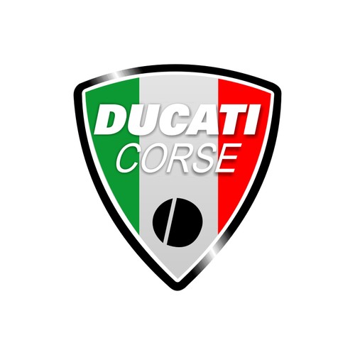 Sticker plastifié ducati - plastifié,
