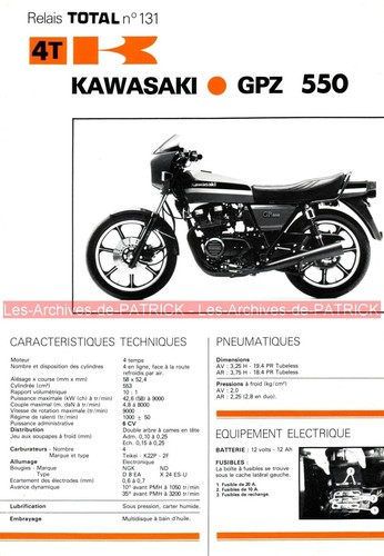 Kawasaki gpz 550 - kawasaki,