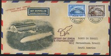 ✔️ Deutsches Reich Graf Zeppelin Südamerikafahrten 1933 RARE COVER REPRODUCTION