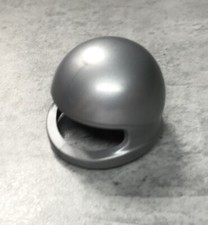 Playmobil light grey motorcycle helmet 