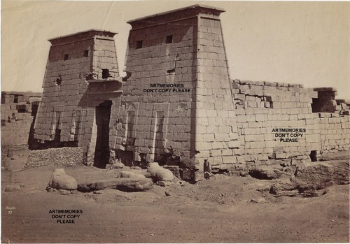 Egypte bonfils 1870 pylone - bonfils,