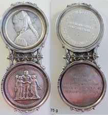 Presse Papier /objet publiciraire de Bureau /Medaille . costume SUISSE