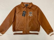 Authentique Avirex Édition Limitée Crocodile Icon Veste Cognac Tout Neuf Tailles